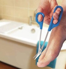 Forbici tagliaunghie pedicure manico lungo punta lunga per anziani disabili
