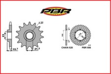 Kit trasmissione pbr pignone - trasmissione,