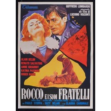 manifesto ROCCO E I SUOI FRATELLI visconti claudia cardinale alain delon W107