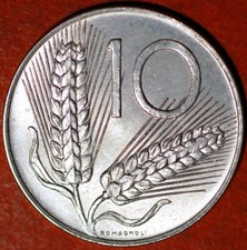 Italy 10 Lire 1975 KM# 93