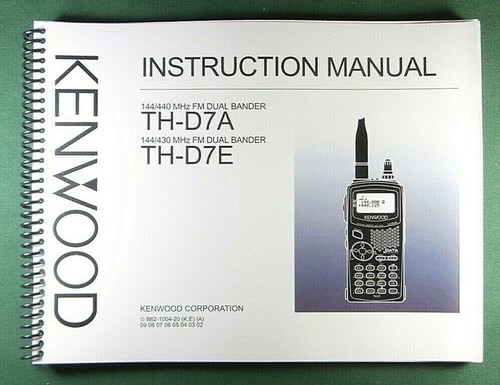 Kenwood d7a manuale - th-d7a,