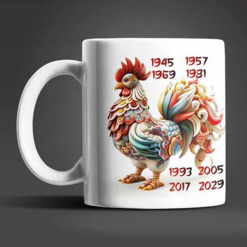 Tazza gallo anno cinese - , segno