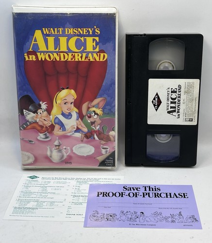 Alice wonderland vhs disney - vhs,