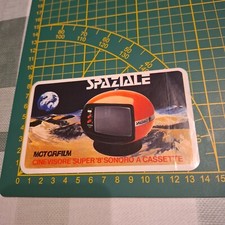 adesivo vintage STICKER kleber spaziale cinevisore super 8 a cassette