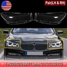 2x Headlight Lens Cover Shell