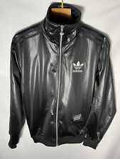Adidas Chile 62 Felpa Tuta Nero/Argento Taglia S Uomo Men Sweatshirt Jacket Top