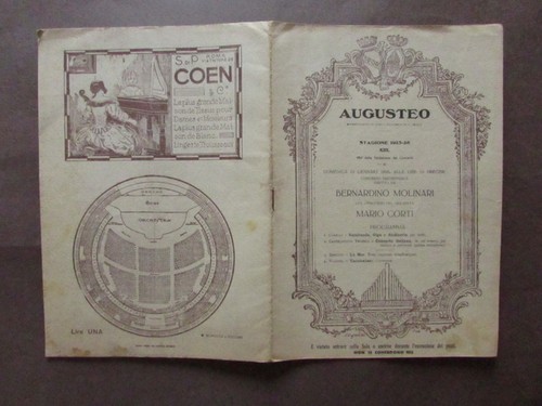 Programma augusteo 1925 - augusteo,