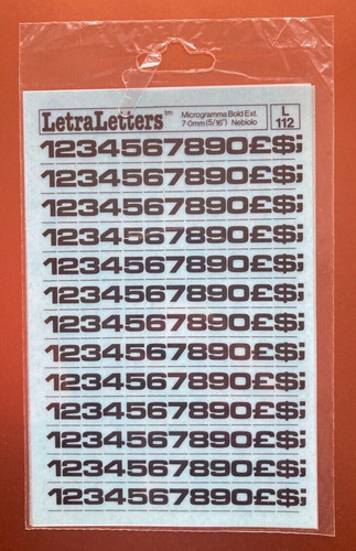 Letraset letra lettere l112 - letra,