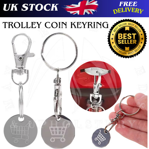Trolley coin keyring removable - coin,