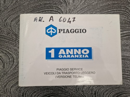 Libretto tagliandi originale - tagliandi,