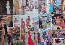 VALERIA MARINI Lotto 24 pz Italian Clippings Articoli Poster Ritagli Pubblicità.