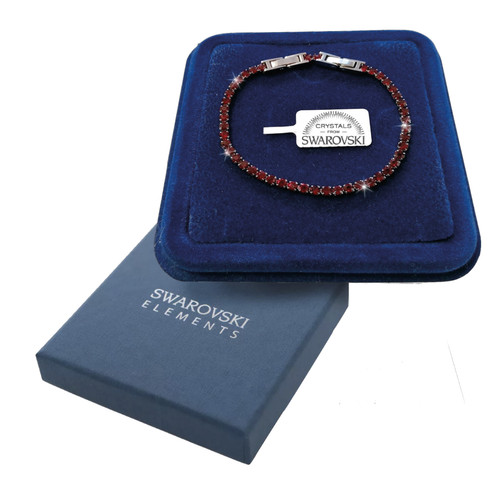 Bracciale tennis rosso - bracciale,