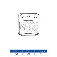 PASTIGLIE FRENO CL BRAKES 2408MX10 per PGO Bugrider 200 2007-2007