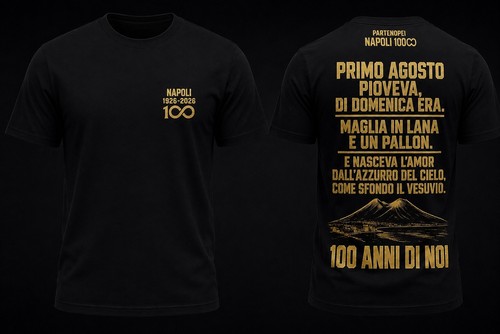 Shirt napoli 100 anni - 100,
