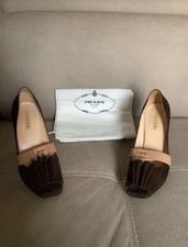 Sandali Prada in camoscio moro come nuovi in confezione originale e dustbag