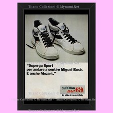 Anni ' 80  * Pubblicità Originale "Superga Sport, Per Andare a Sentire Miguel Bo