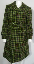 Cappotto lana tweed - lana, giallo