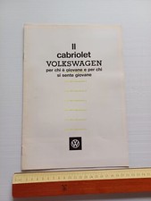 Volkswagen Maggiolino Cabriolet 1975 depliant italiano originale