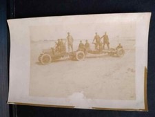 Cartolina Fotografica Libia Zuara 1913 Camion Fiat Carroatrezzi Esercito W691