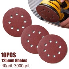 10 pz dischi carta vetrata rotonda 5 pollici 125 mm cappotto aperto per motivo u