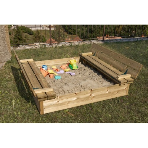Sabbiera per bambini legno - in,