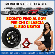 Mercedes Classe A B C E Cla Gla Sconto -31% Ruotino di Scorta 17" Kit Cric 125