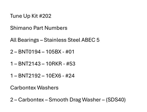 Kit messa punto 202 shimano - a,