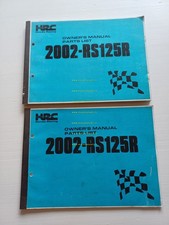 Honda RS 125 R GP 2002 manuale uso -officina -catalogo ricambi originali inglese