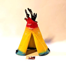 Accessorio per Soldatini ISAS tenda Tepee Indiano in gomma alto cm 12,5