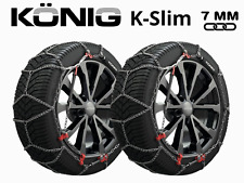 CATENE DA NEVE KONIG K-SLIM 7MM 205/50R16 GRUPPO 75 OMOLOGATE PASSARUOTA STRETTO