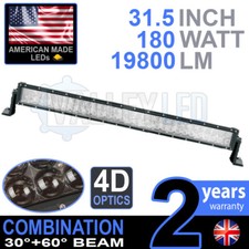 Barra luminosa led 4D 30" 180w combinazione IP68 luce guida lega fuoristrada 4x4 barca