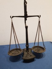 Antica Bilancia In Bronzo Inizi 900 Orefice Farmacista Altezza 24,5cm