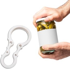Apri barattoli universale a mano 3 sezioni svita tappo silicone antiscivolo