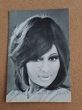 LARA SAINT PAUL cantante con autografo originale Cartolina Vintage