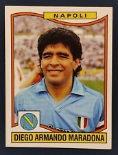 Figurina Maradona Calciatori Panini 1990 91 #241 2° Scudetto Napoli velina orig.