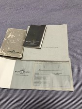 CERTIFICATO DE GARANZIA IN BIANCO ISTRUZIONI MANUAL PER OROLOGIO BAUME MERCIER
