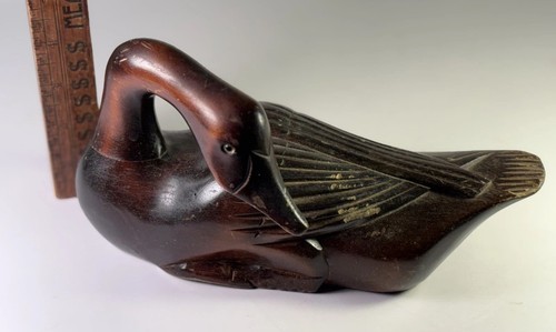 Scultura cigno legno - scultura,