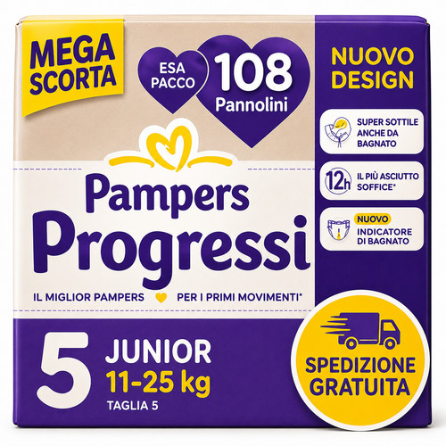 Pampers progressi taglia - pampers,