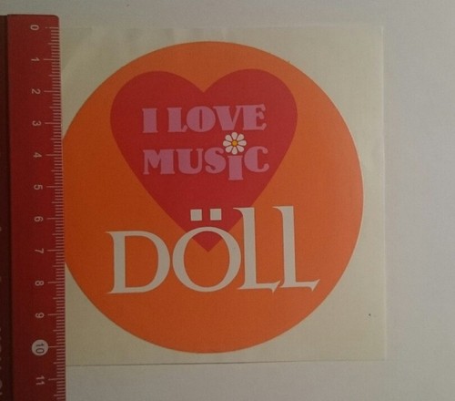 Adesivo sticker love - love, music
