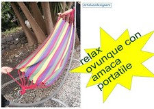 amaca colorata da viaggio