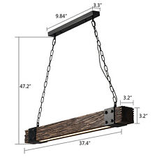 Lampadario rustico in legno