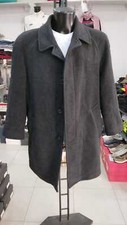 CAPPOTTO Usato Misto Cashemere Uomo Man Grigio Scuro tg 50 GC239LZ