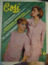 SETTIMANALE FEMMINILE " COSI' " N.23 1965 - GASTONE LIMARILLI - CINQUETTI (LB-30