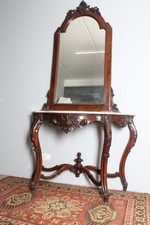 Antica console con specchiera