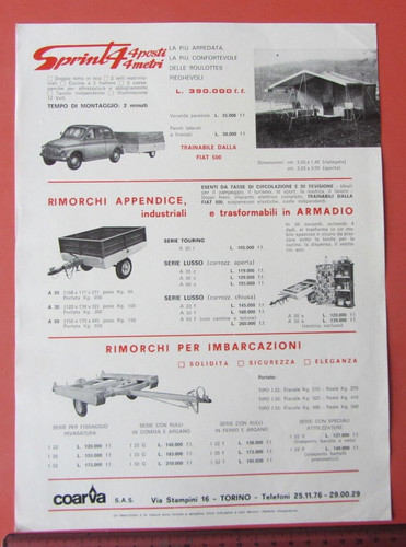 1967 foglio pubblicitario - 1967,