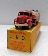 TRACTEUR Semi-Remorque Citerne TOTAL  - Vintage JRD 121 , Made in France 1958