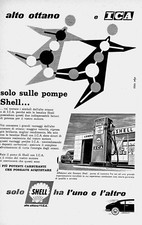 PUBBLICITA' 1956 SHELL BENZINA