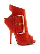 Stivaletto Opentoe in Camoscio