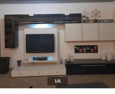 mobili da soggiorno componibile, ottime condizioni. Vetro temperato e legno