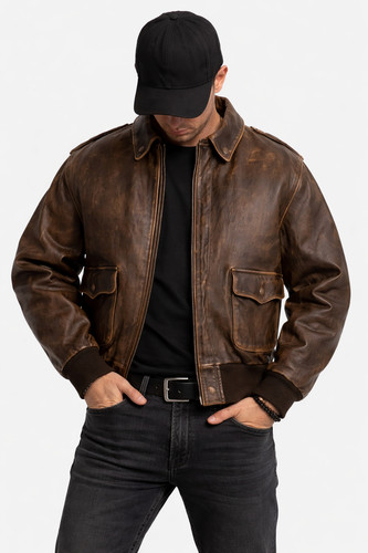 Giacca aviator vera pelle - giacca,